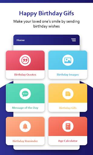 Happy Birthday GIF: Happy Birthday Cards App screenshot 1