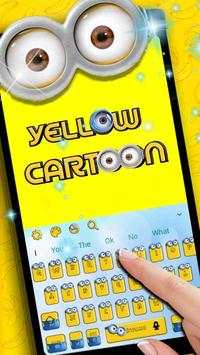 Yellow Cute Cartoon Keyboard 1 تصوير الشاشة