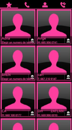 THEME SWIPE DIALER BIG BLACK PINK screenshot 3