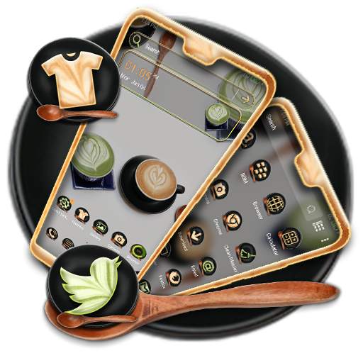 Coffee Heart Launcher Theme 1.0
