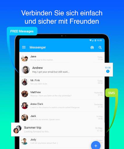 Mint Messenger - Chat And Sms screenshot 9