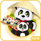 Guide little panda restaurant icon