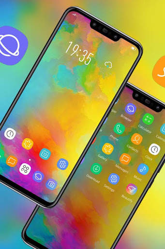 Colorful Galaxy M30 M40 official theme hd launcher screenshot 1