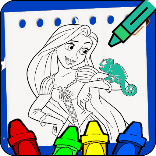 Beautiful Princess Coloring Pages icon