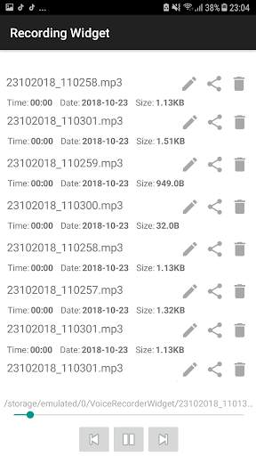 Audio Recorder Widget screenshot 4