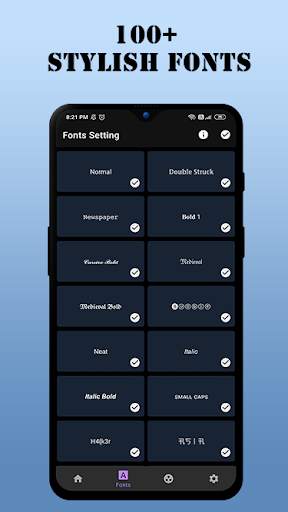 Fonts Keyboard - 100  Fancy Fonts & Emoji Keyboard screenshot 1