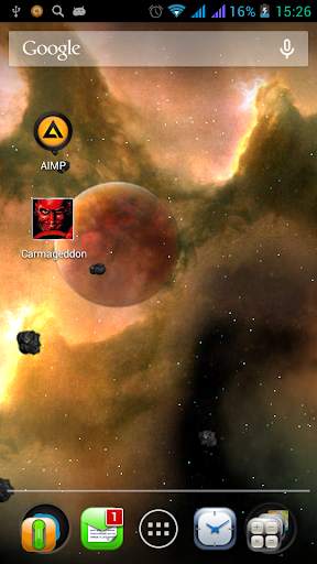 Live Wallpaper Space Planet screenshot 2