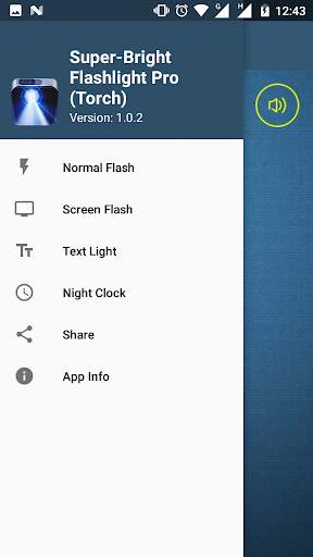 Super-Bright Flashlight Pro (Torch)   Led Clock screenshot 2