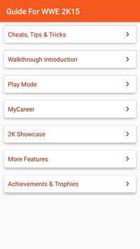 Guide for WWE 2K15 स्क्रीनशॉट 1