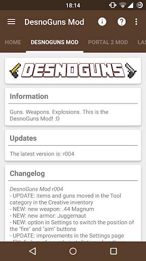 Desno365's MCPE Mods screenshot 2