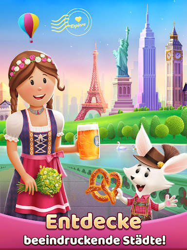 Travel Crush - Reise Abenteuer Match 3 Spiel screenshot 9