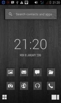Black Wood - Smart Launcher screenshot 1