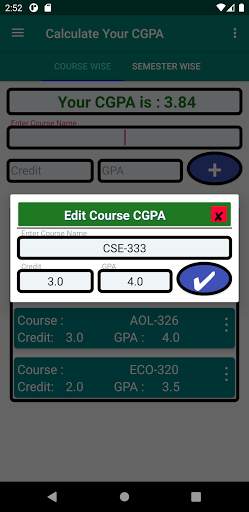 CGPA Calculator screenshot 4