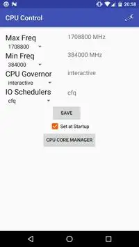 CPU Control screenshot 1