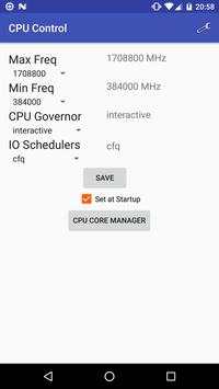 CPU Control screenshot 1