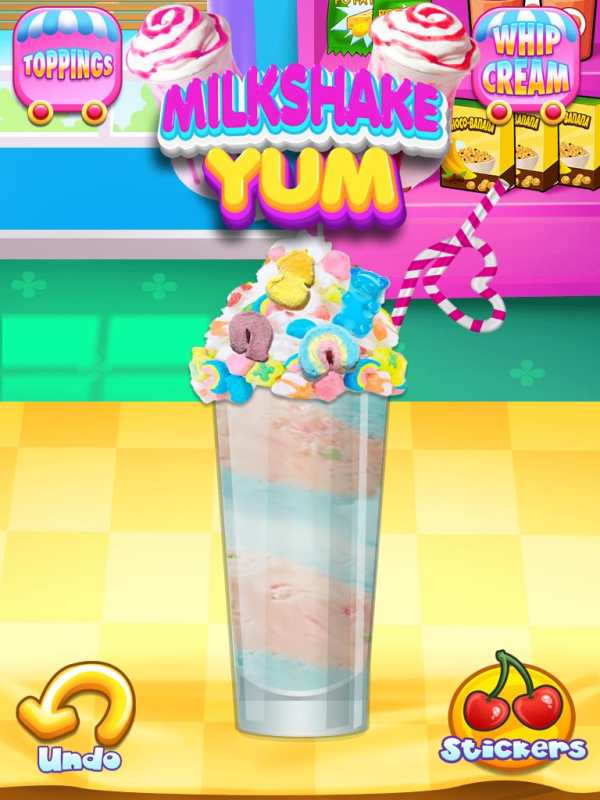 Milkshake Yum - Kids Frozen Desserts Games FREE screenshot 1