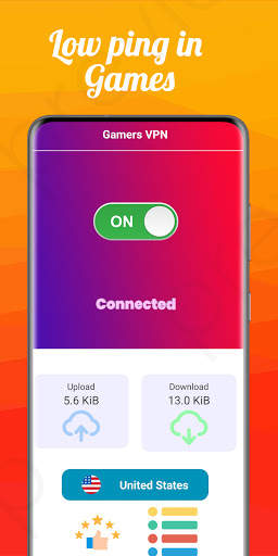 Gamers VPN - Free Low Ping Gaming VPN स्क्रीनशॉट 3