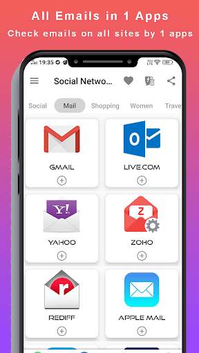All Social Media & Social Network in One app screenshot 2