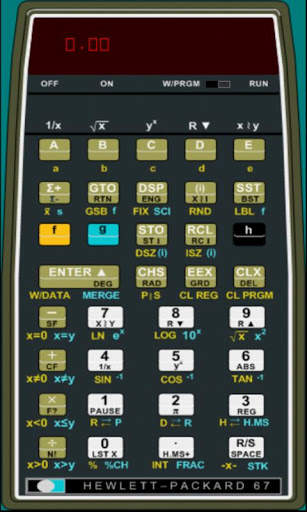 HP67 Calculator screenshot 1