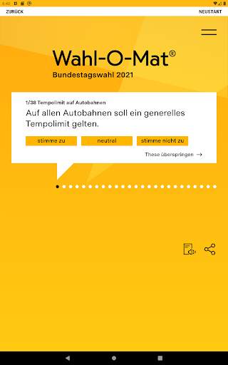 Wahl-O-Mat screenshot 1