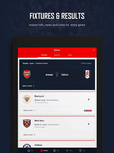 Arsenal Official App screenshot 12