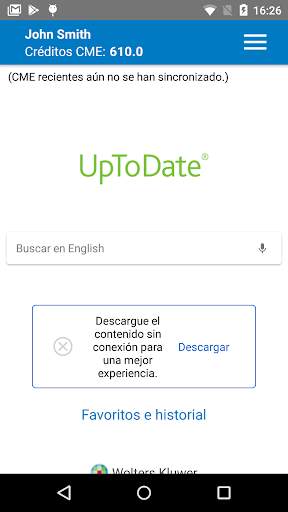 UpToDate screenshot 2