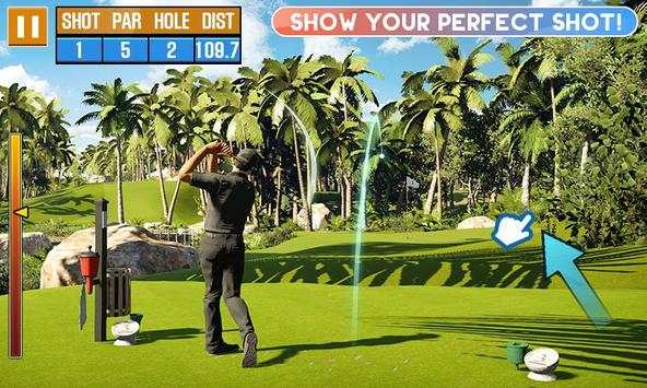 Flick Golf Free - Classic Mini Golf screenshot 1