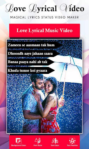My Love Lyrical Video Maker screenshot 1