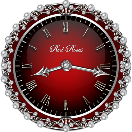 Red Roses Clock Widget icon