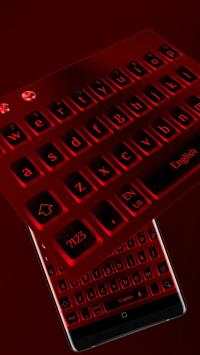 Cool Red Black Keyboard screenshot 1