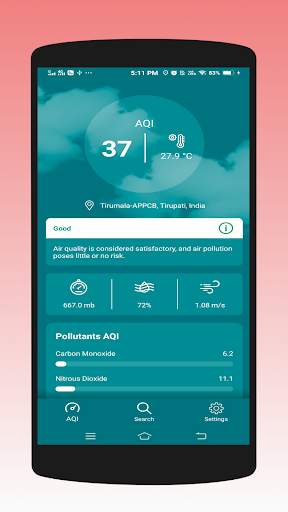 Air Quality Index - Pollution Monitor AQI Tracker screenshot 1