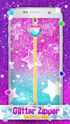 Glitter Zipper Lock Screen 4 تصوير الشاشة