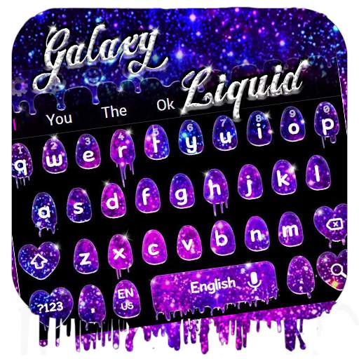 Galaxy Liquid Drop Keyboard Theme 10001004