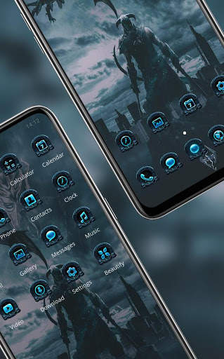 Death Warrior Dark Cool Theme screenshot 3