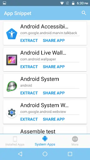 App Snippet(APK Extractor) screenshot 2