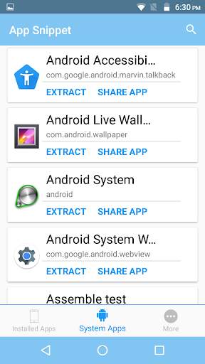 App Snippet(APK Extractor) screenshot 2