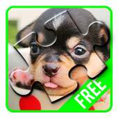 Dogs jigsaw puzzle game logo