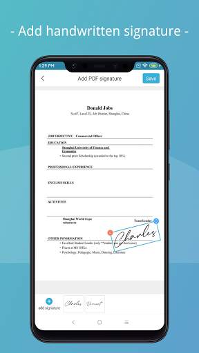 PDF Camera Scanner - Scan PDF & JPEG & Signature screenshot 2