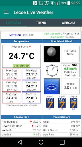 Lecce Live Weather screenshot 1