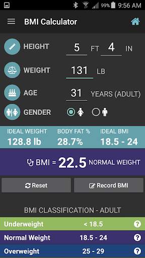 BMI Calculator - Adult & Child screenshot 5