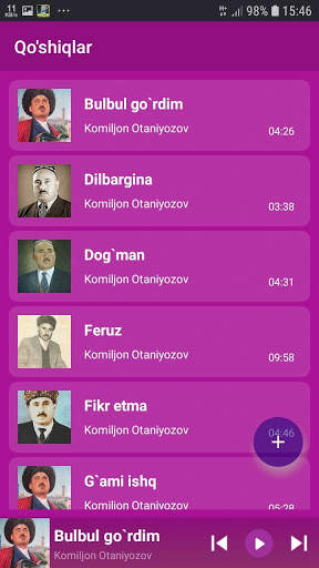 Komiljon Otaniyozov qo'shiqlari screenshot 4