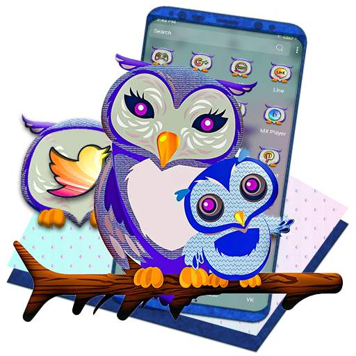 Cute Owl Launcher Theme 1.0