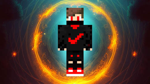 Black Skin for Minecraft screenshot 26