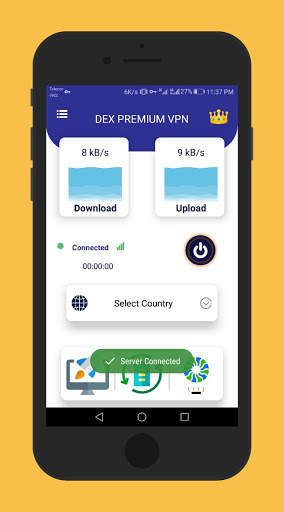 DEX VPN - Free, Fast & Secure Unlimited Proxy screenshot 1