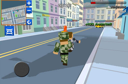 Blocky Army City Rush Racer screenshot 4