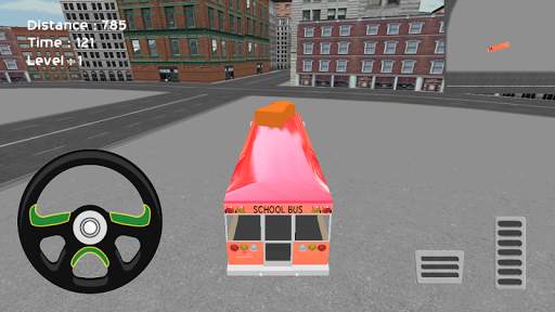 Bas Sekolah letak kereta 3D screenshot 3