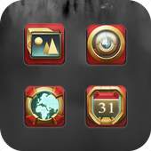 Red Metal Ancient Icon Pack Glory Game King 1.0.2