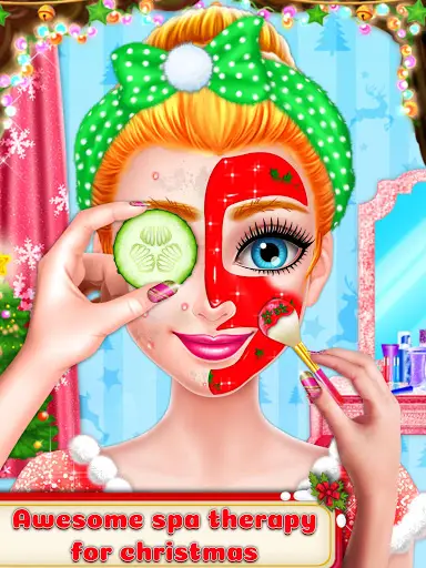 Christmas Girl Makeover Game -Christmas Girl Games screenshot 1