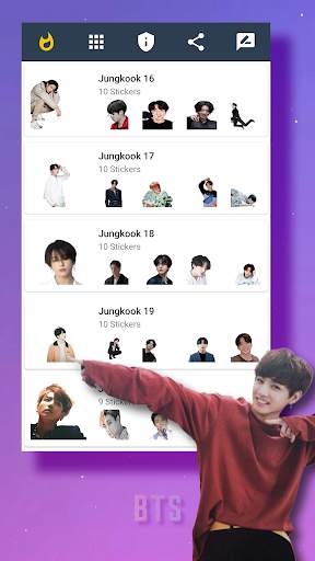 Jungkook BTS Stickers for WA screenshot 2
