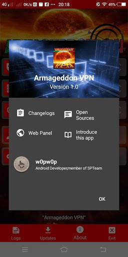 Armageddon VPN screenshot 2